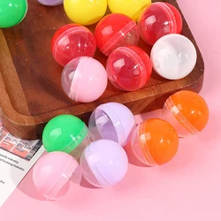 50Pcs 32MM Mini Clear Transparent Colorful Plastic Capsule Toy Surprise Ball Tiny Container Making Things Model Gashapon Toy