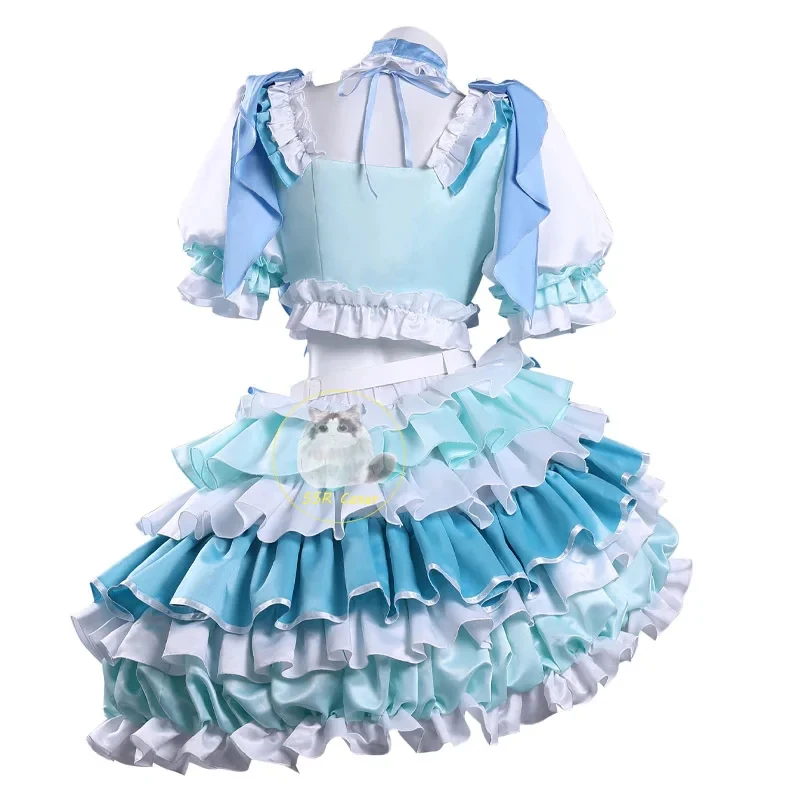 Disfraz de cosplay COSAnime Hololive Nekomata Okayu, uniforme, peluca, cola, conjunto para fiesta de Halloween para mujer