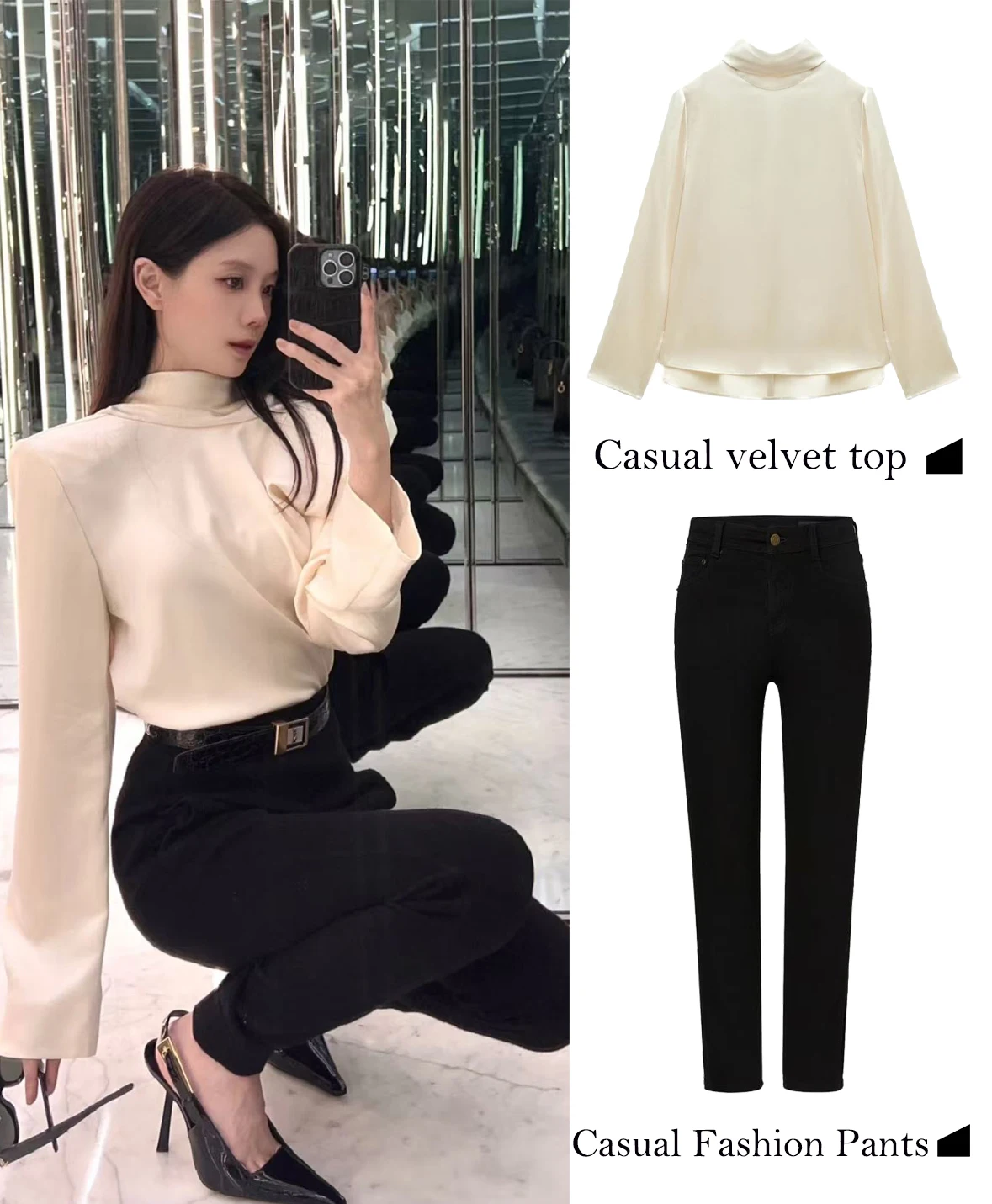 

FWRD Elegant Streamer Decorative Beige Satin Shirt Womens Casual Workplace Beige Satin Shirt Casual Shirts For Workplace #FWRD11