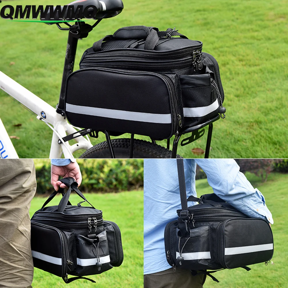 

1PC Multifunctional Bicycle Rear Seat Bag, Waterproof Bike Pannier with Shoulder Strap, Cycling Cargo Carrier Bag