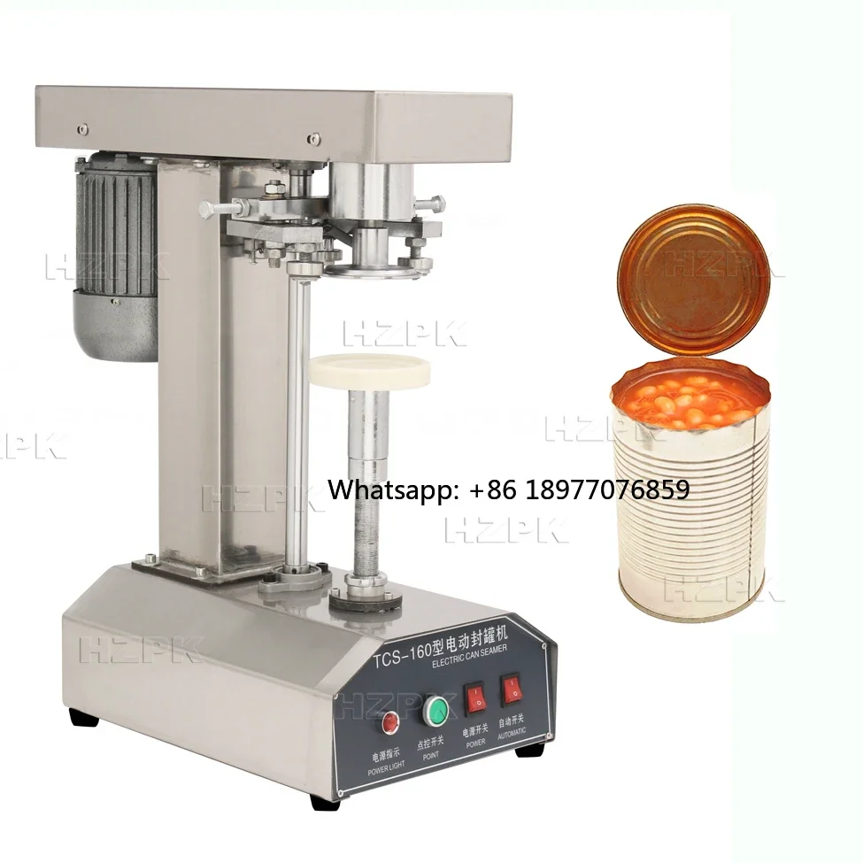 Tcs-160 Tomato SauCE Soda Pet Tin Can Aluminum Cap Plastic Sealer Sealing Machine Can