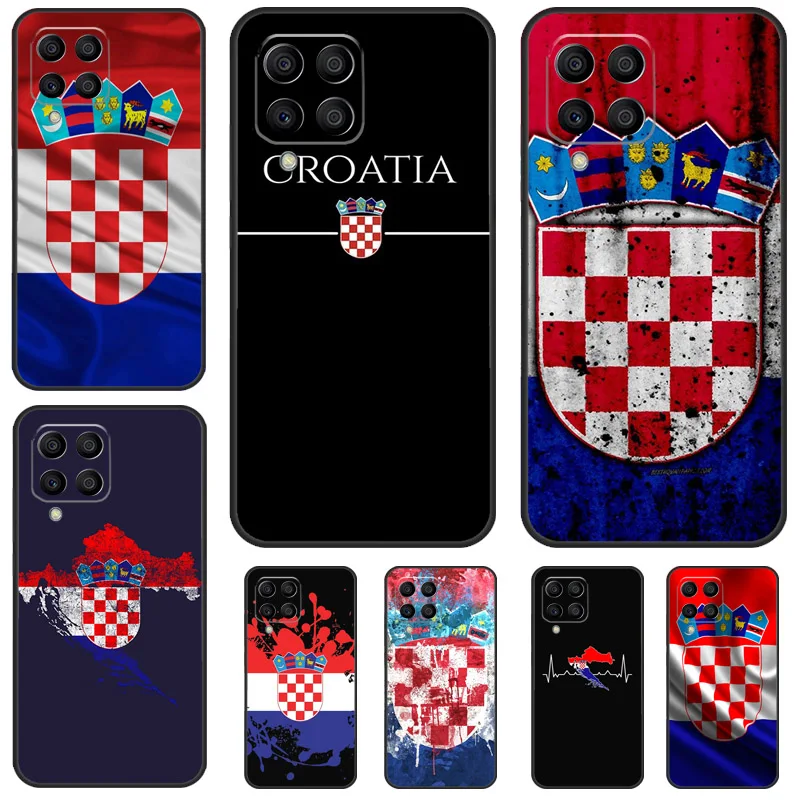 Croatia Coat Of Arms Flag Case For Samsung Galaxy M13 M33 M23 M53 M30s M31s M12 M32 M52 M20 M21 M51 M14 M34 M54 Cover