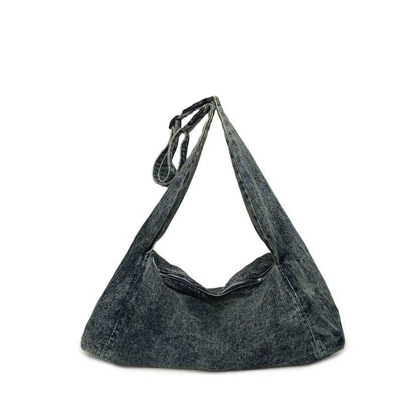 الدنيم بلون سستة الخياطة عادية حمل 2025 شتاء جديد تنوعا حقائب التنقل اليومي عادية بسيطة حقائب كتف باردة #6