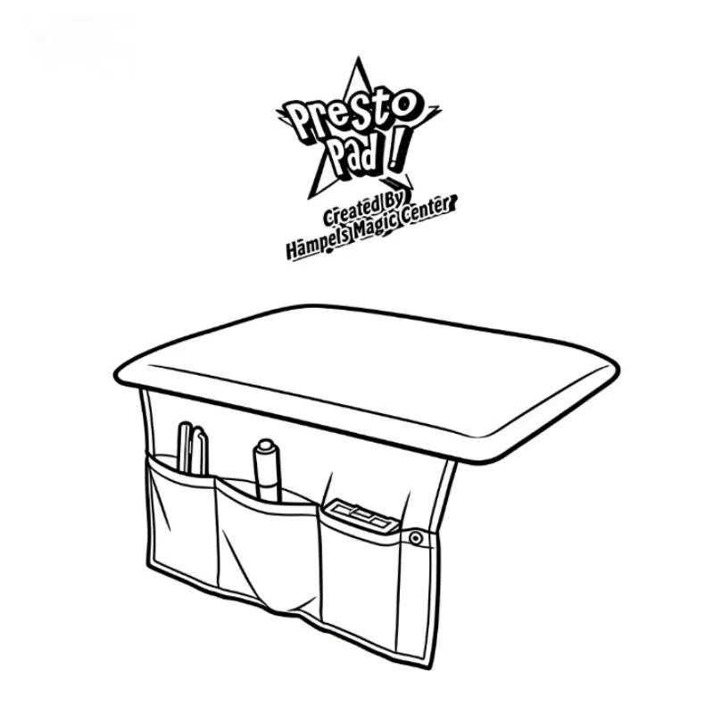 

Presto Pad (Close Up Style 20*30cm, Black) Card Magic Trick Magician Accessories Gimmick Coin Card Mat Table Hopper Close Up Pad