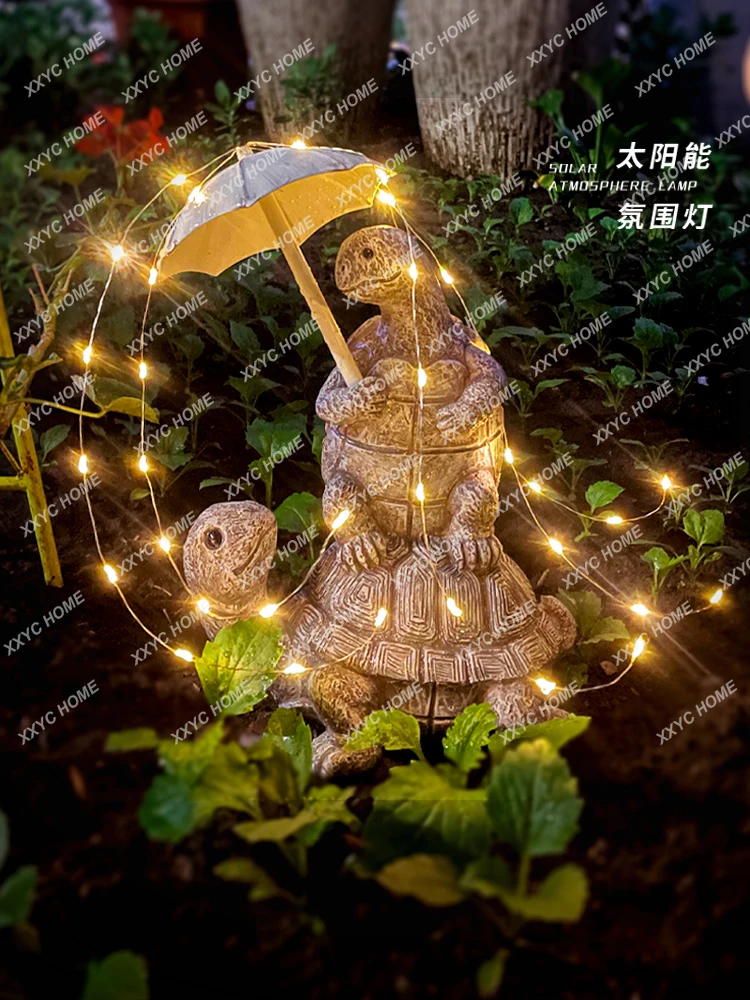 Outdoor Garden Solar Decorative Lamp Ambience Light Turtle Courtyard Decoration Guard Terrace Lobby Landscape Layout