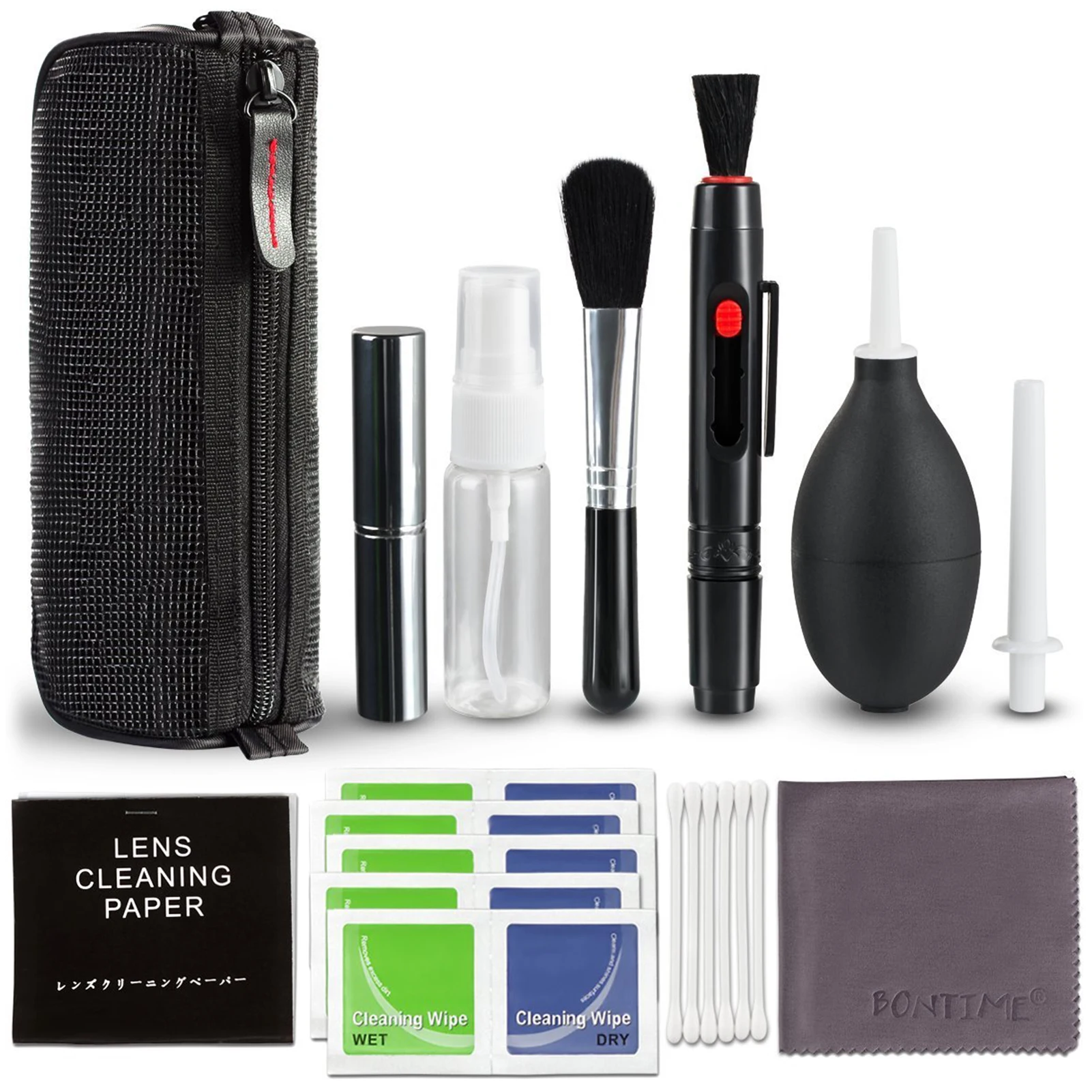 Professional Camera Cleaning Kit Lens Cleaning Kit with Air Blower Cleaning Pen Cleaning Cloth for Most Camera Mobile Phone