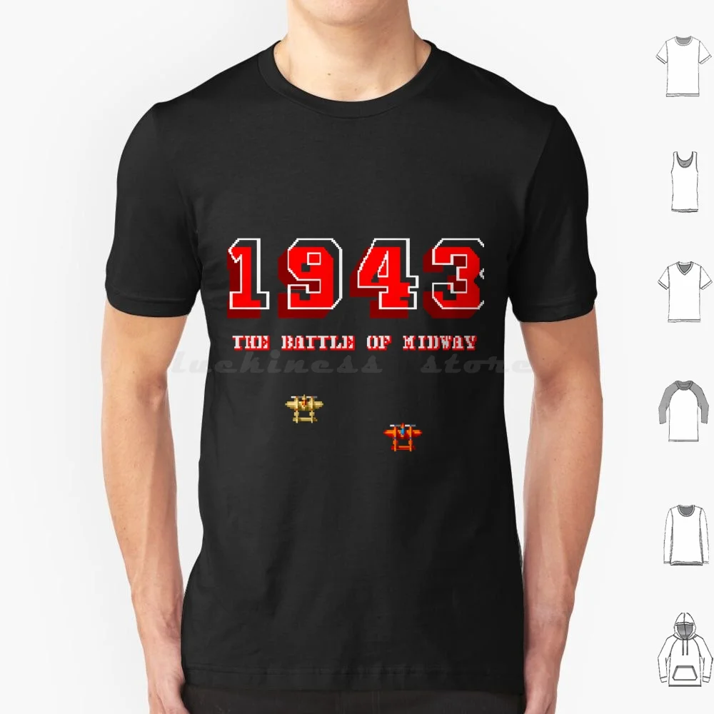 Mod.1 Arcade 1943 The Battle Of Midway Flight Fighter Video Game T Shirt 6xl Cotton Cool Tee 1943 Arcade Battle Fighter Flight