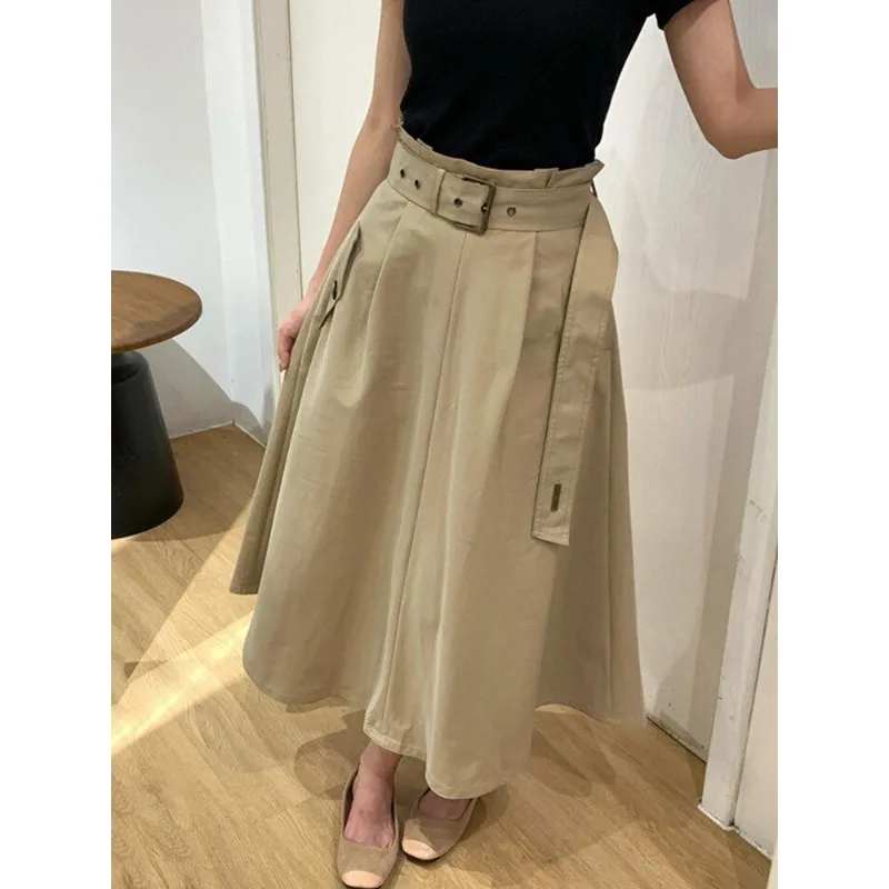 High Waist Umbrella Skirt Korean Version A-shaped Skirt