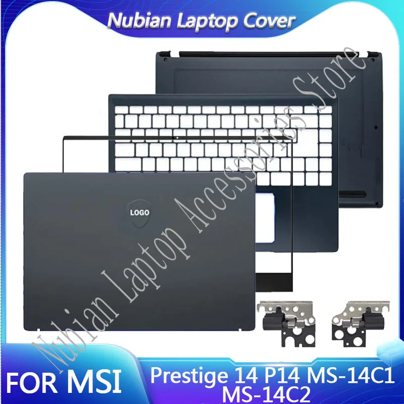 

NEW For MSI Prestige 14 P14 MS-14C1 MS-14C2 Laptop LCD Back Cover Front Bezel Palmrest Hinges Bottom Case 14 Inch