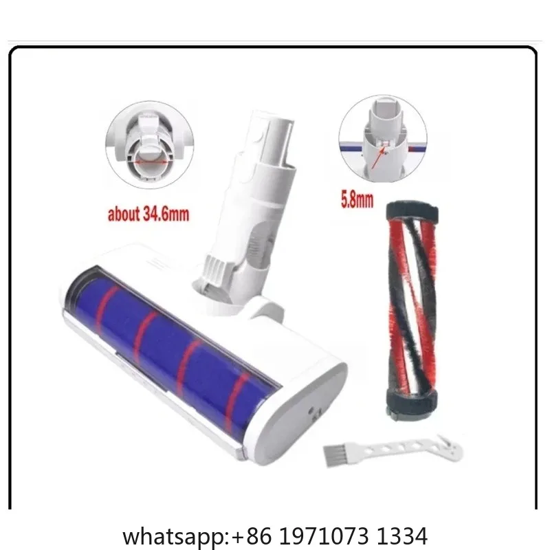 LED Electric Floor Brush Head For  1C K10 /  G9 G10 /  V8/V9B/V9P/V11 Vacuum Cleaner Brush Head