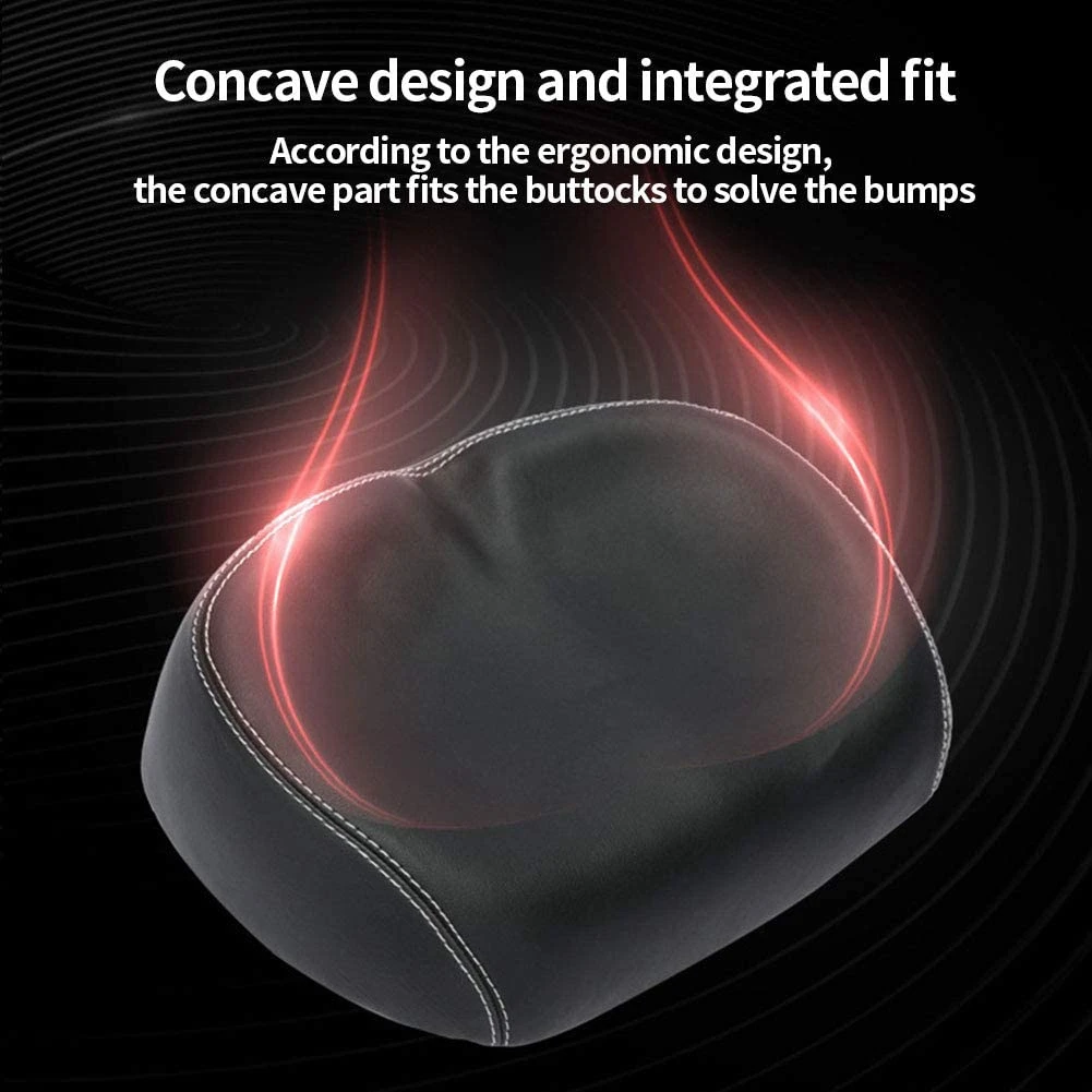 AD10 Wide Bike Seat,Comfortable Bike Seat, Bike Seat Comfortable Extra Wide Bicycle Saddle Pads,Waterproof Shock Bicycle Seat