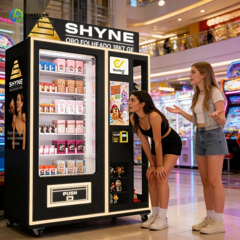 Bill Acceptor Vending - Cosmetics Vending Machine, Advertisement Screen &