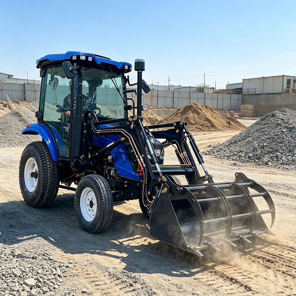 Advanced 100HP 4WD Four Wheel Drive Tractor with AC Cabin Strong Hydraulic System High Lifting Capacity and Electric Start Well
