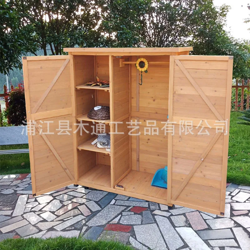 Outdoor storage cabinet, courtyard locker, glove box, rain and sun protection, gardening tool box, large glove cabinet,