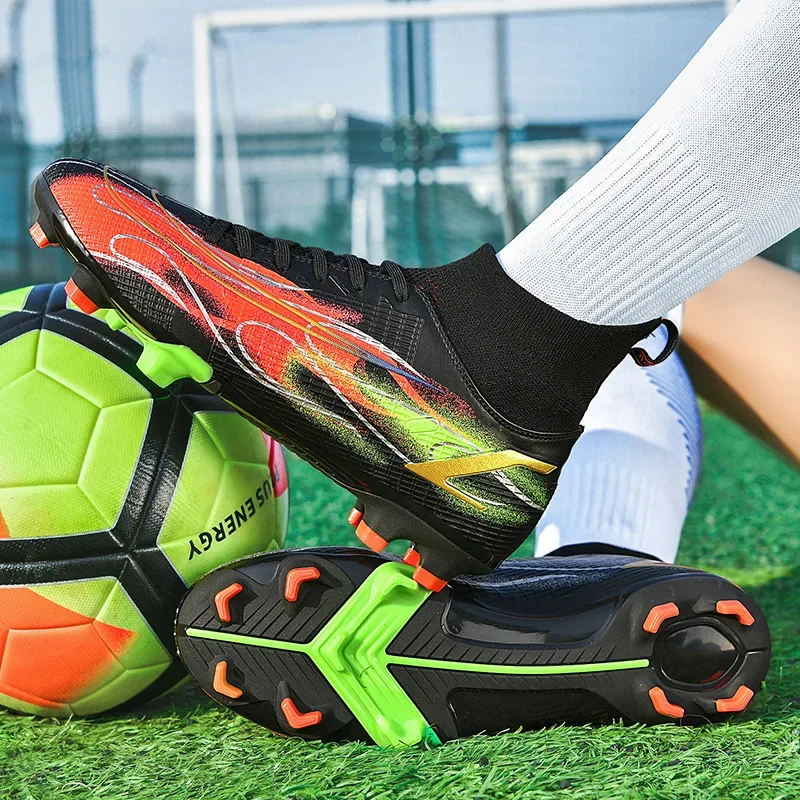 

Kid Quality Soccer Shoes Mbappe Football Boots Futsal Chuteira Campo Cleats Men Training Sneakers Ourdoor Women Footwear TF/FG