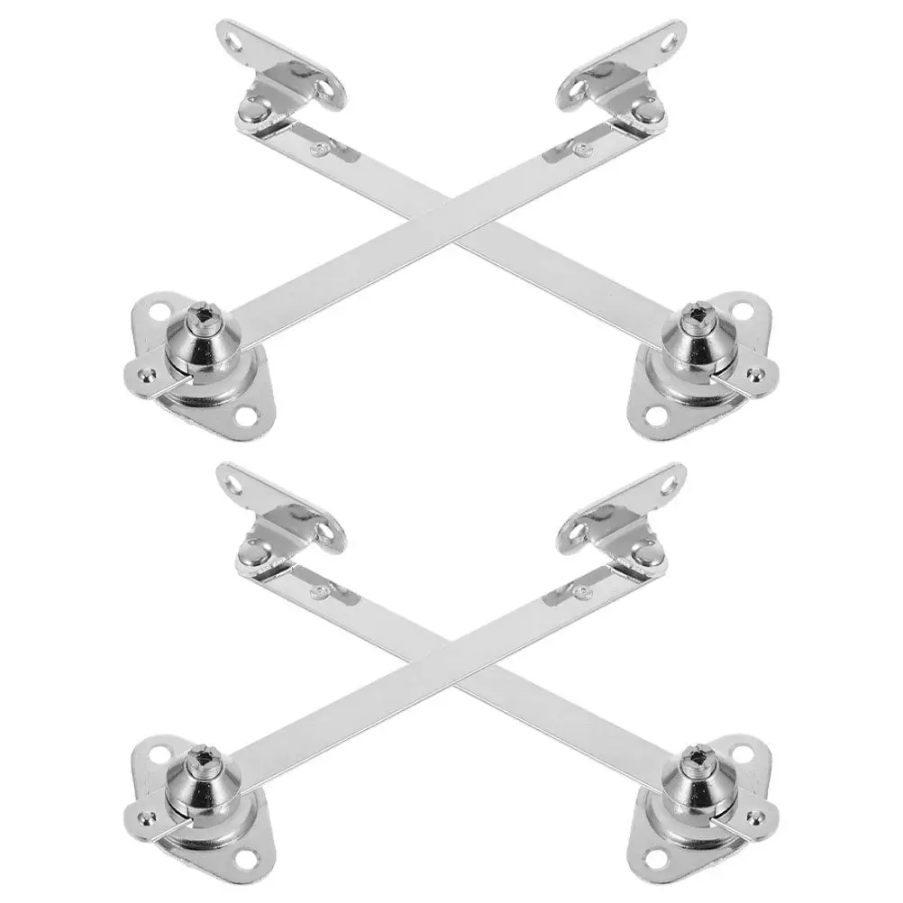 4Pcs Pull Down Cabinet Hinges Stainless Steel High Load Capacity Drop Down Flap Hinges for Kitchen Cabinets Cupboards Storage