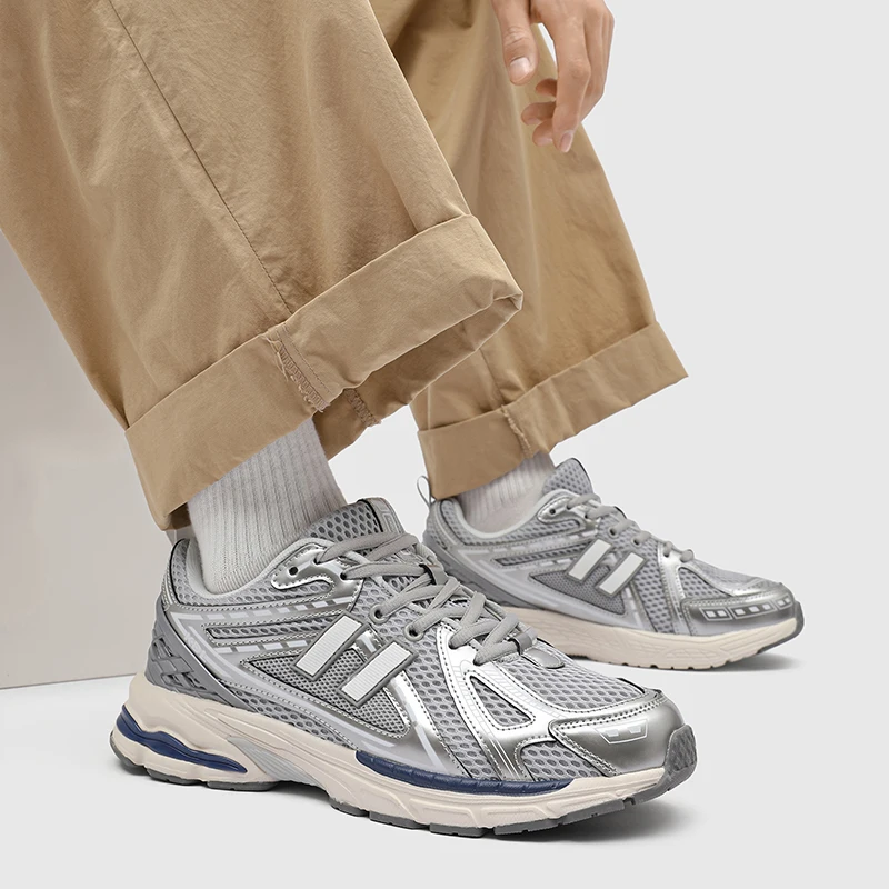 

New Men Casual Shoes Fashion Lace-up Jogging Loafers Brand Sneakers Walking Leisure Outdoor Breathable Running Blade Comfortable