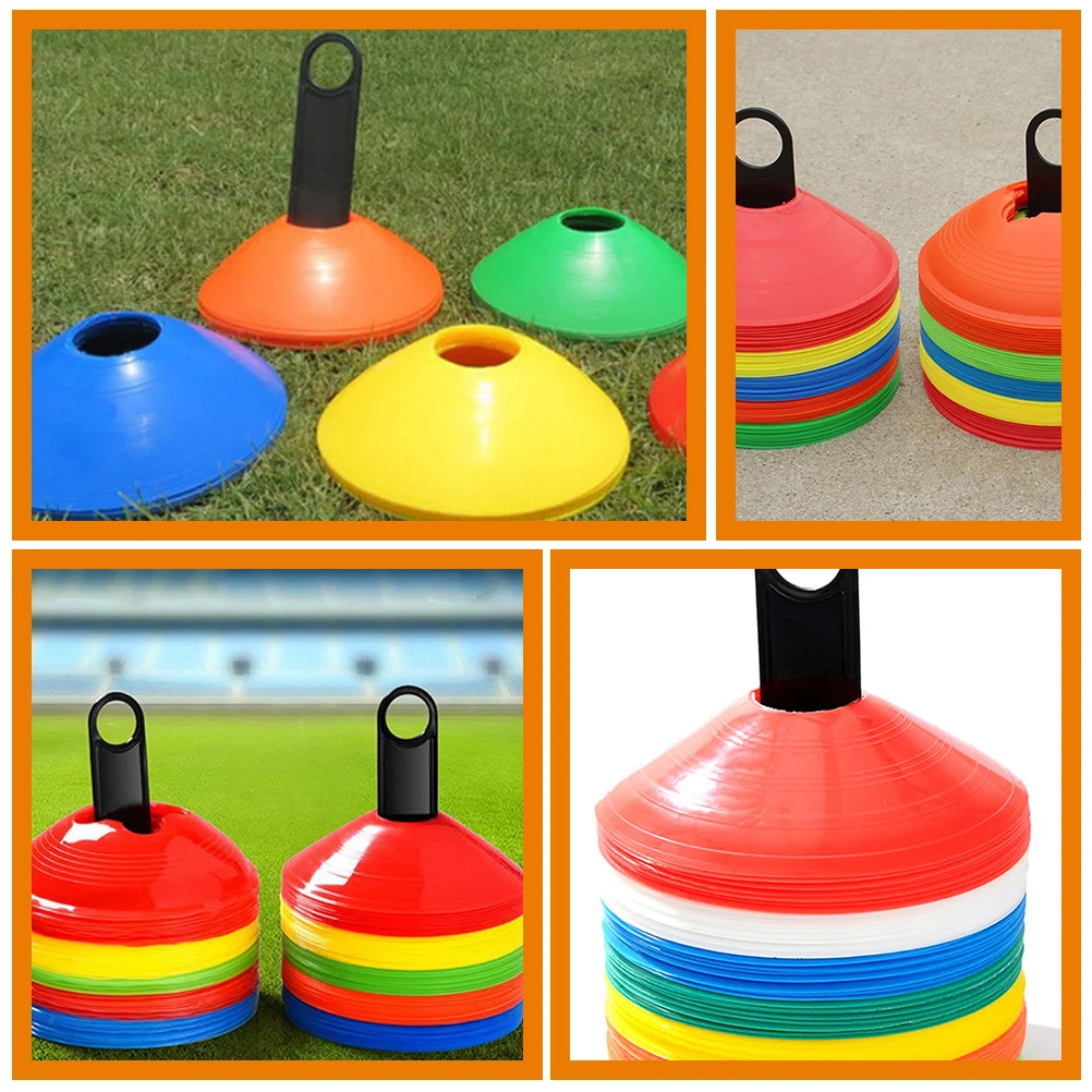 

6 Pcs Stand Football Training Cone Sign Holder Plastic Disc Holders Soccer Cones for