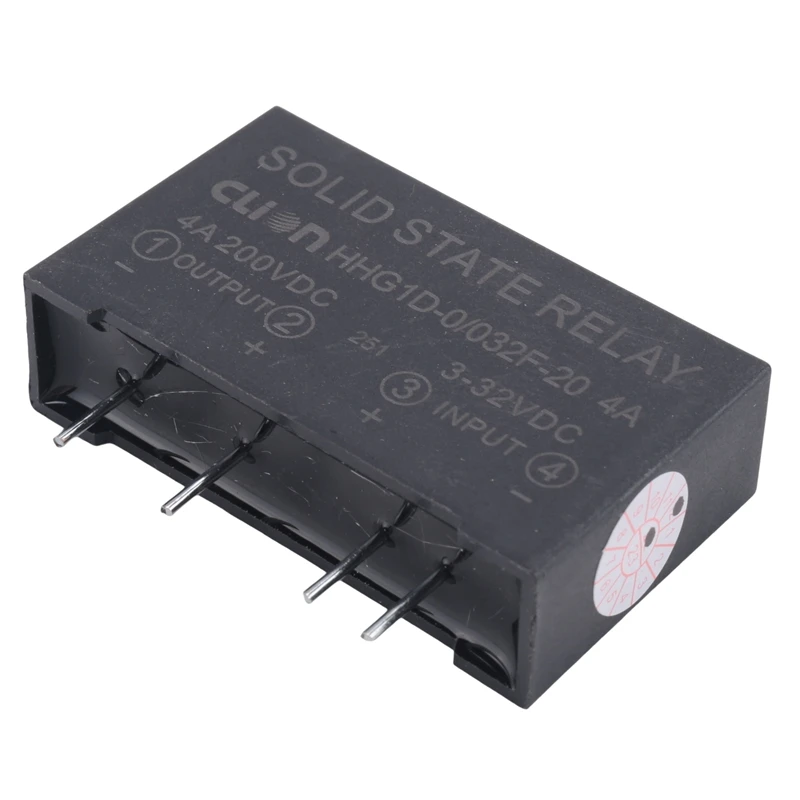 Input 3-32V DC Output 4A 200V DC 4 Pin PCB Solid State Relay HHG1D-0/032F-20