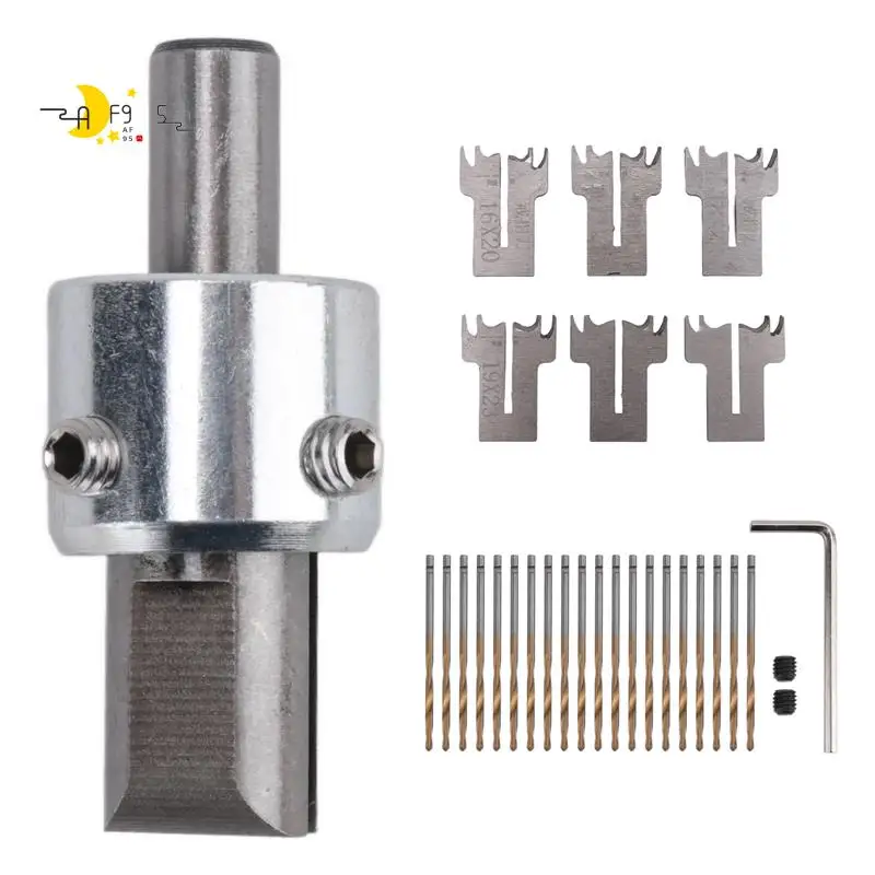 

AF95-30 PCS Ring Drill Bit Set, 16-21 Mm Blades Wood Ring Drill Bit Wooden Ring Maker Steel Wood Bead Drill Bit
