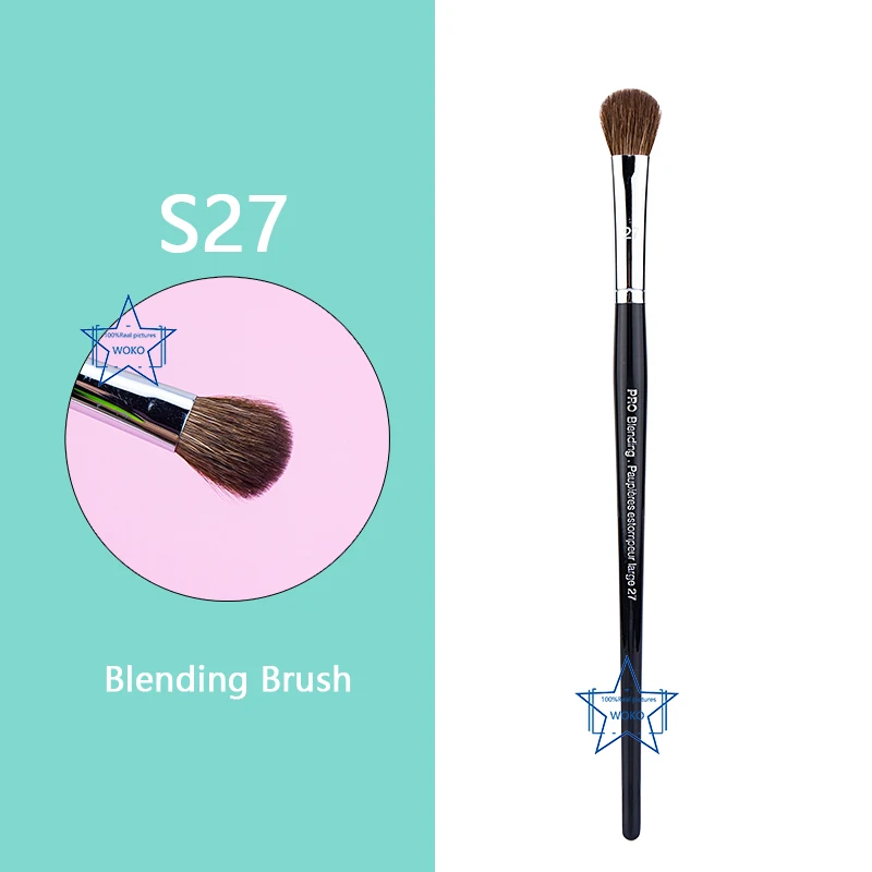 PRO  Precision Crease Brush Eyehadow Blending Brush Small Crease Makeup Brushes Horse Hair Tapered Crease Makeup Tool