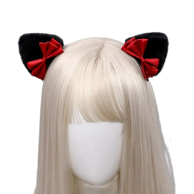 Lolita Weihnachten Haarspangen Kawaii Bär Ohr Kopfbedeckung Anime Cosplay Kostüme Zubehör Weihnachten Neujahr Kostüm Party Kopfbedeckung – Detail 5