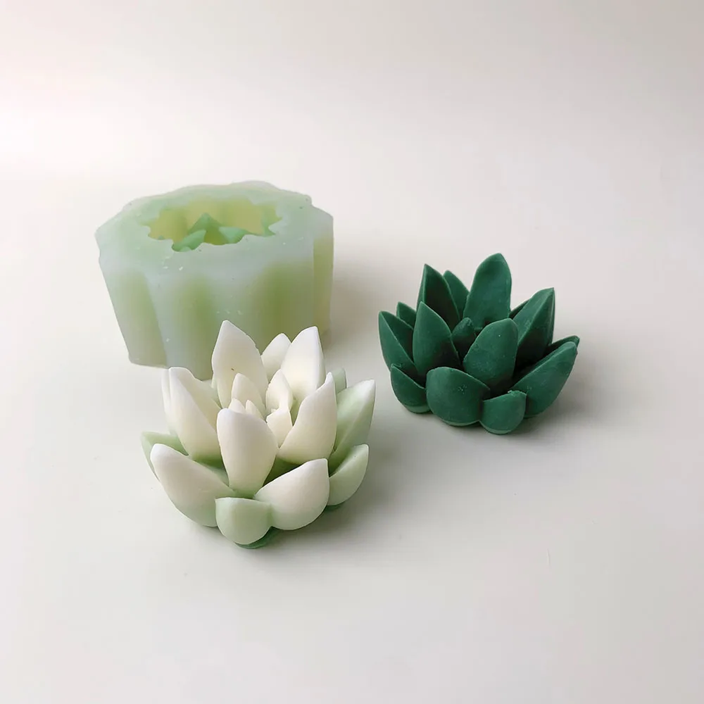 

Суккулентные растения, помадки, силиконовая форма 3d, искусственная смола, штукатурка, Цветочная декоративная форма