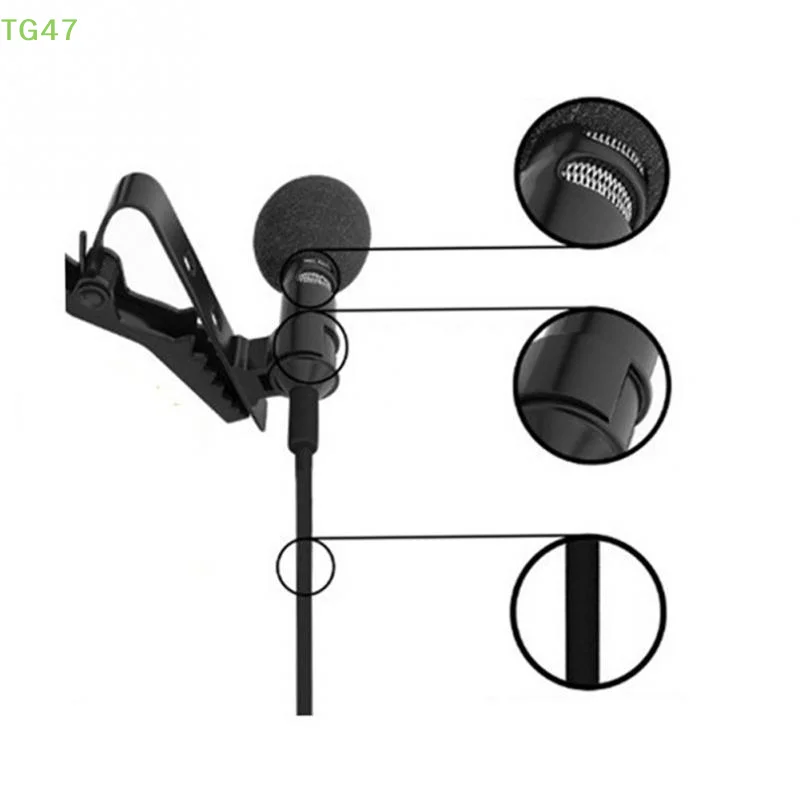 Picture 6: 【LS】【LS】3.5mm Jack Lavalier Tie Clip Lecture Microphones Audio Mic for Camera Computer Phone