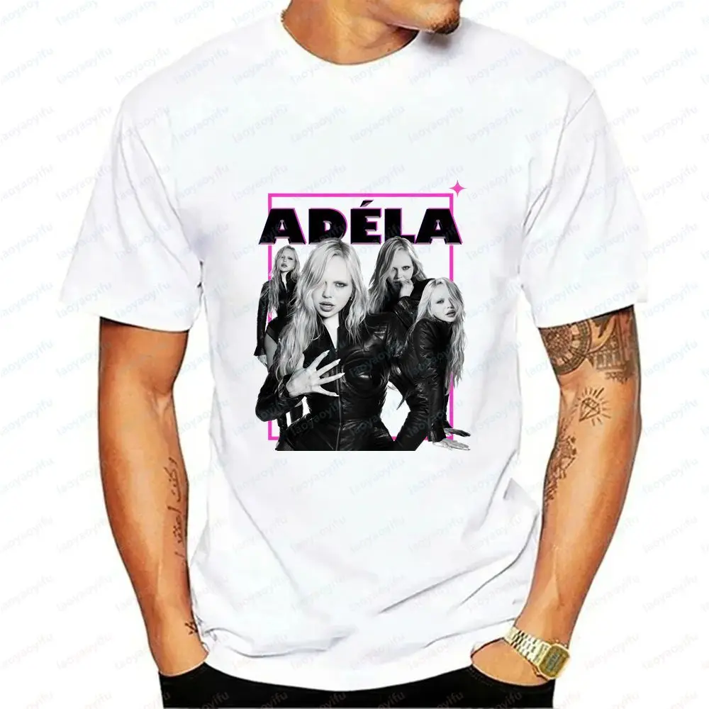 ADÉLA - Fashionable Summer Casual Trend Versatile Short-sleeved T-shirt Suitable for Both Men and Women with A Round Neckline