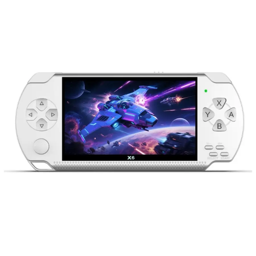 Console de jogos portátil retrô com jogos clássicos, reprodutor de videogame portátil com conexão de TV, suporta reprodução de e-books MP4 MP3,