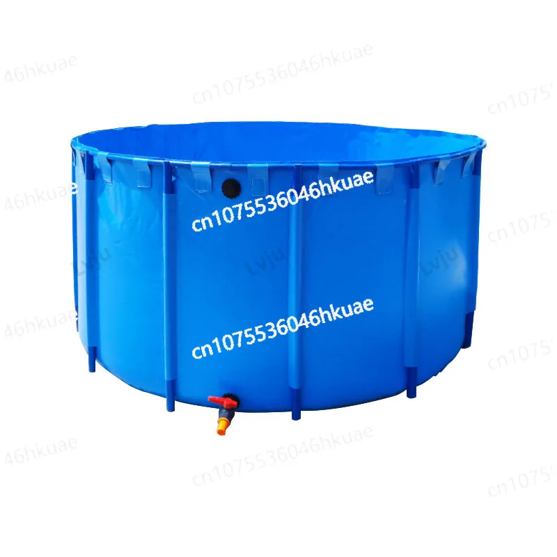 

Foldable Fish Tank 180 Gallon 680 Liter Diameter 120cm x Height 60cm Fresh/Salt Water Breeding Round Plastic Fish Pond