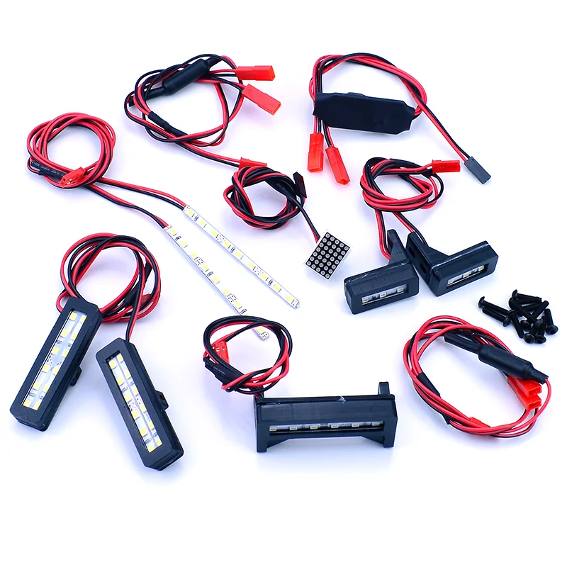 LED จําลองไฟท้ายไฟหน้านําร่องสําหรับ 1/7 ARRMA LIMITLESS F1 ความเร็ว Bash Roller Drift รถอะไหล่
