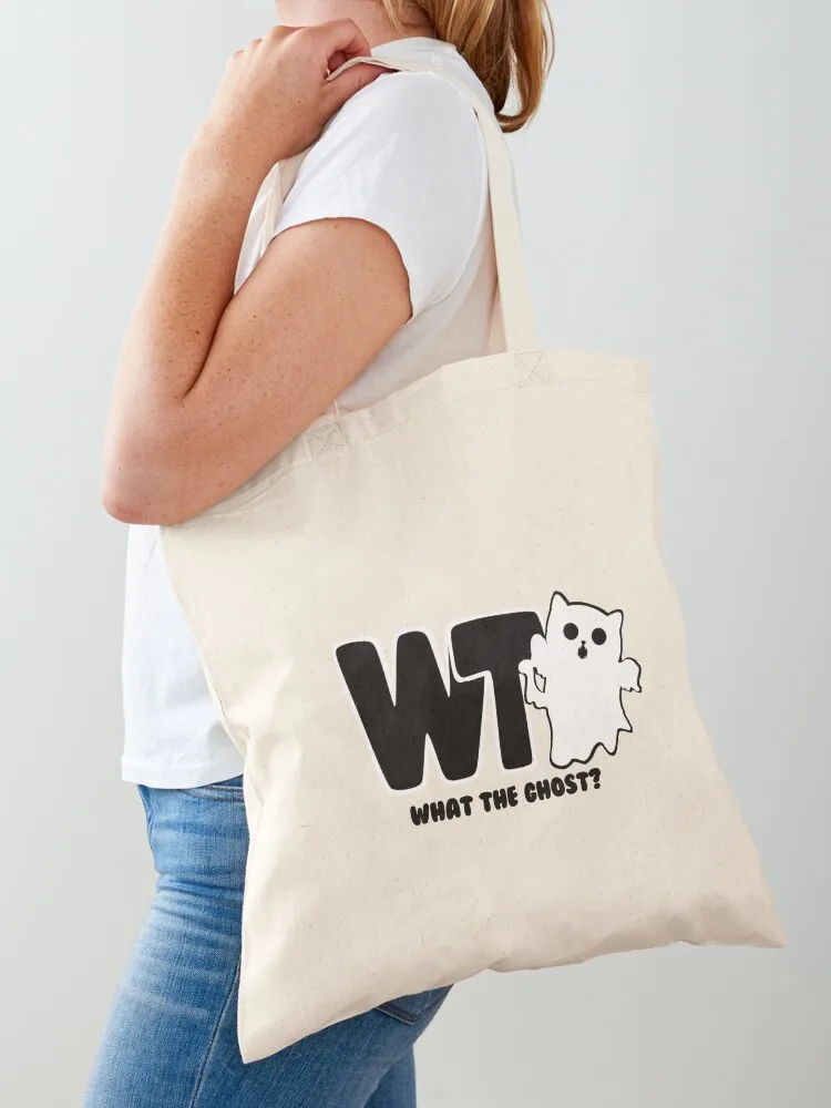 

What The Ghost Dark Tote Bag shopper bag women canvas canvas bags Shopper handbag shopping bag logo