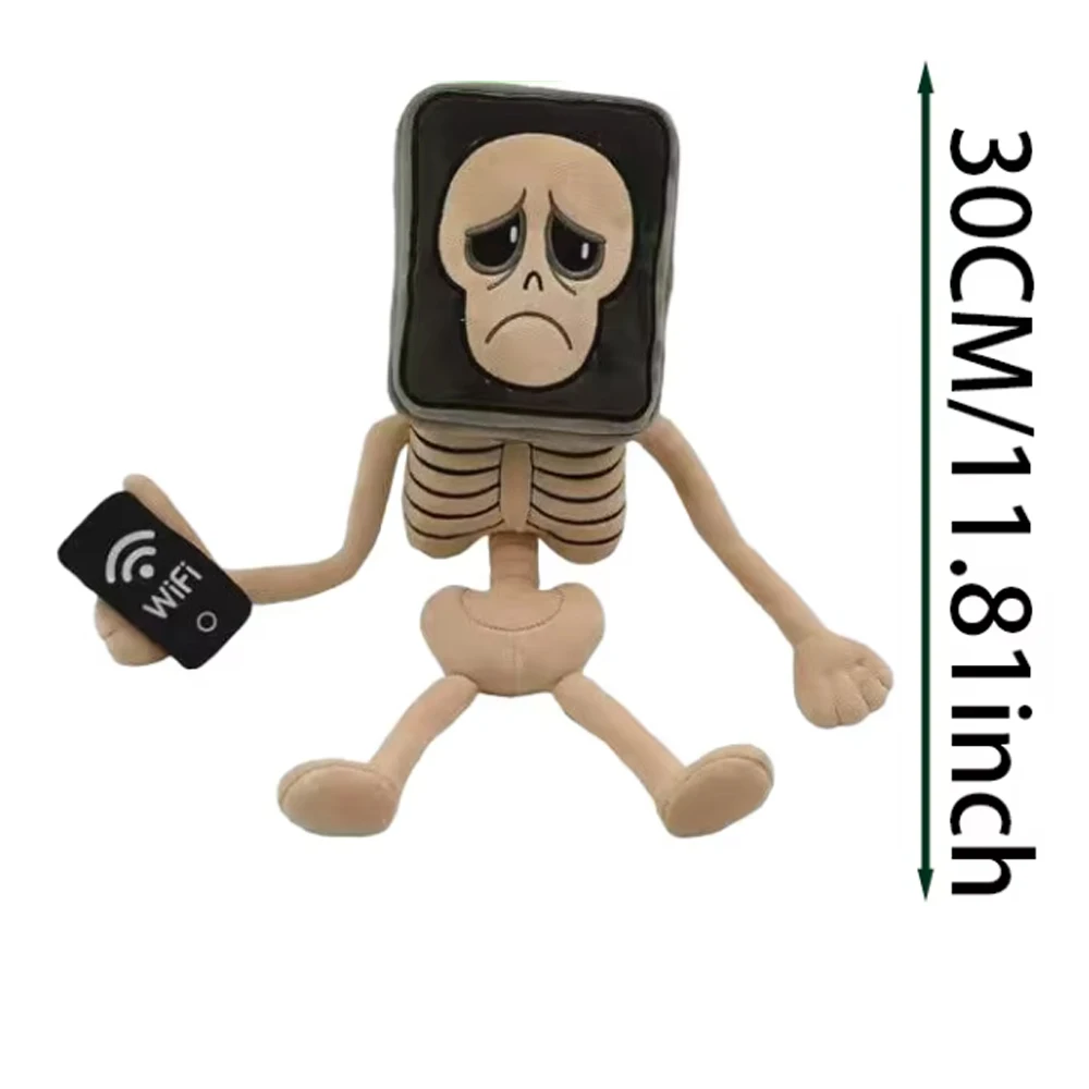 Pluszak Hot Pot Hotspot Brainrot - Urocza szkieletowa maskotka, postać z memów dla fanów gier (Nowa kolekcja 2025)