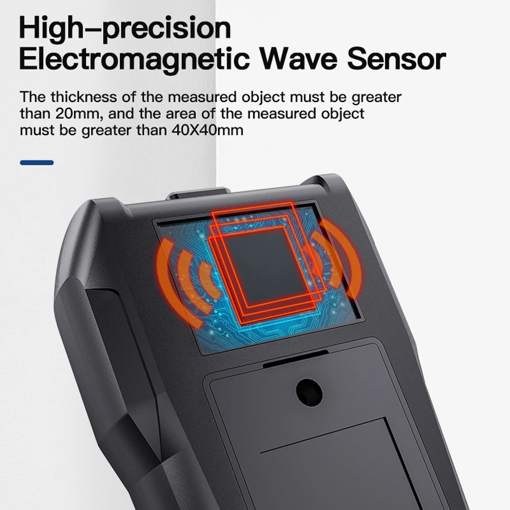 Full Angle Inverted Display Screen Non-destructive Inductive Wood Moisture Meter Environmental Temperature Humidity Detection