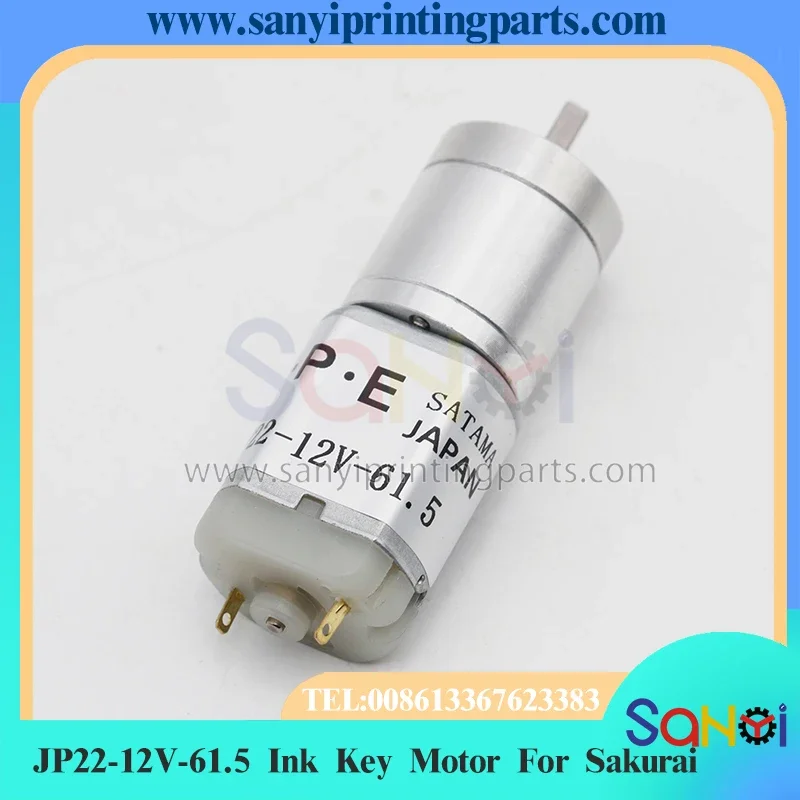 Motor clave de tinta JP22-12V-61.5 de la mejor calidad para piezas de máquinas de impresión Sakurai