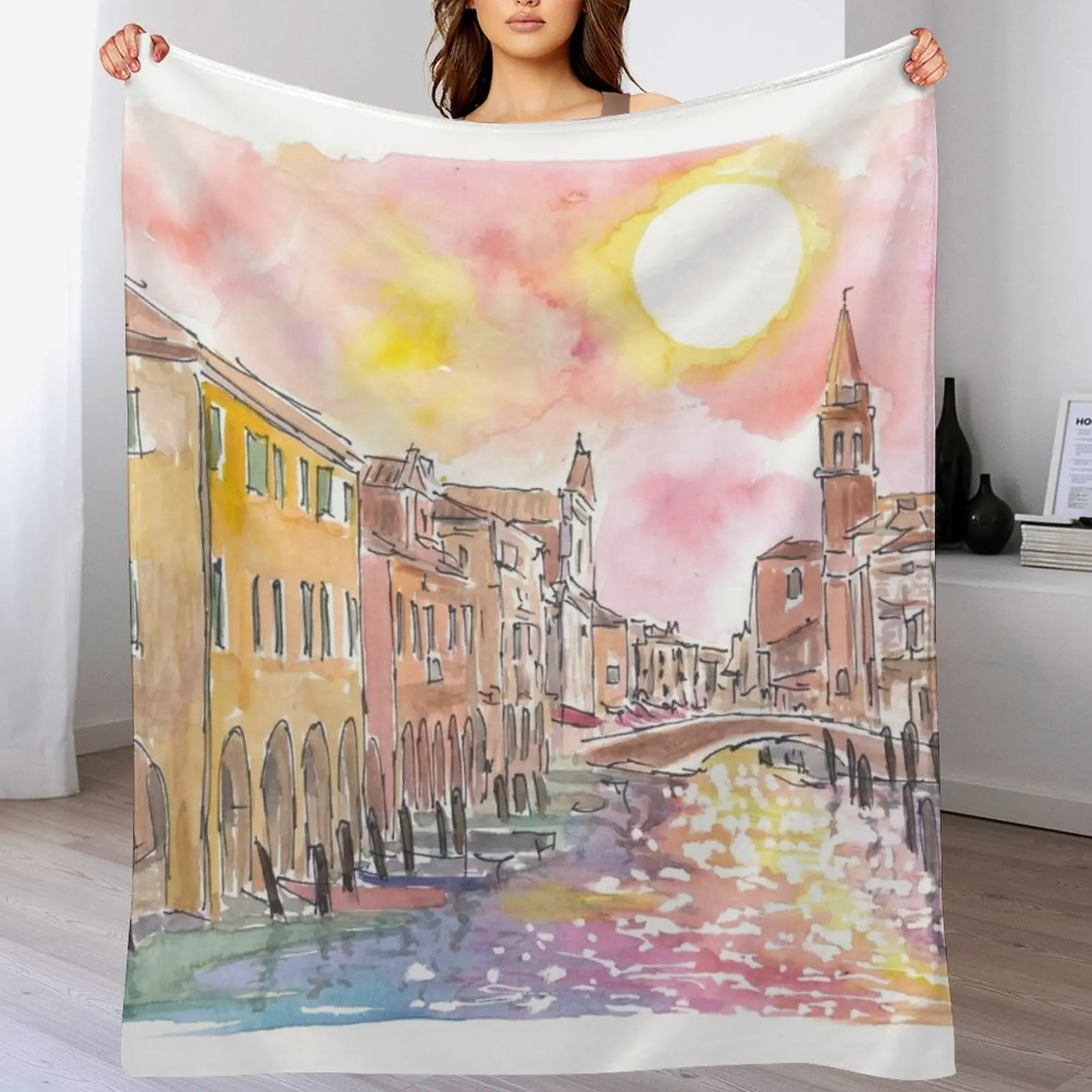 

Chioggia Hidden Gem and Entrance to Lagoon of Venice Throw Blanket