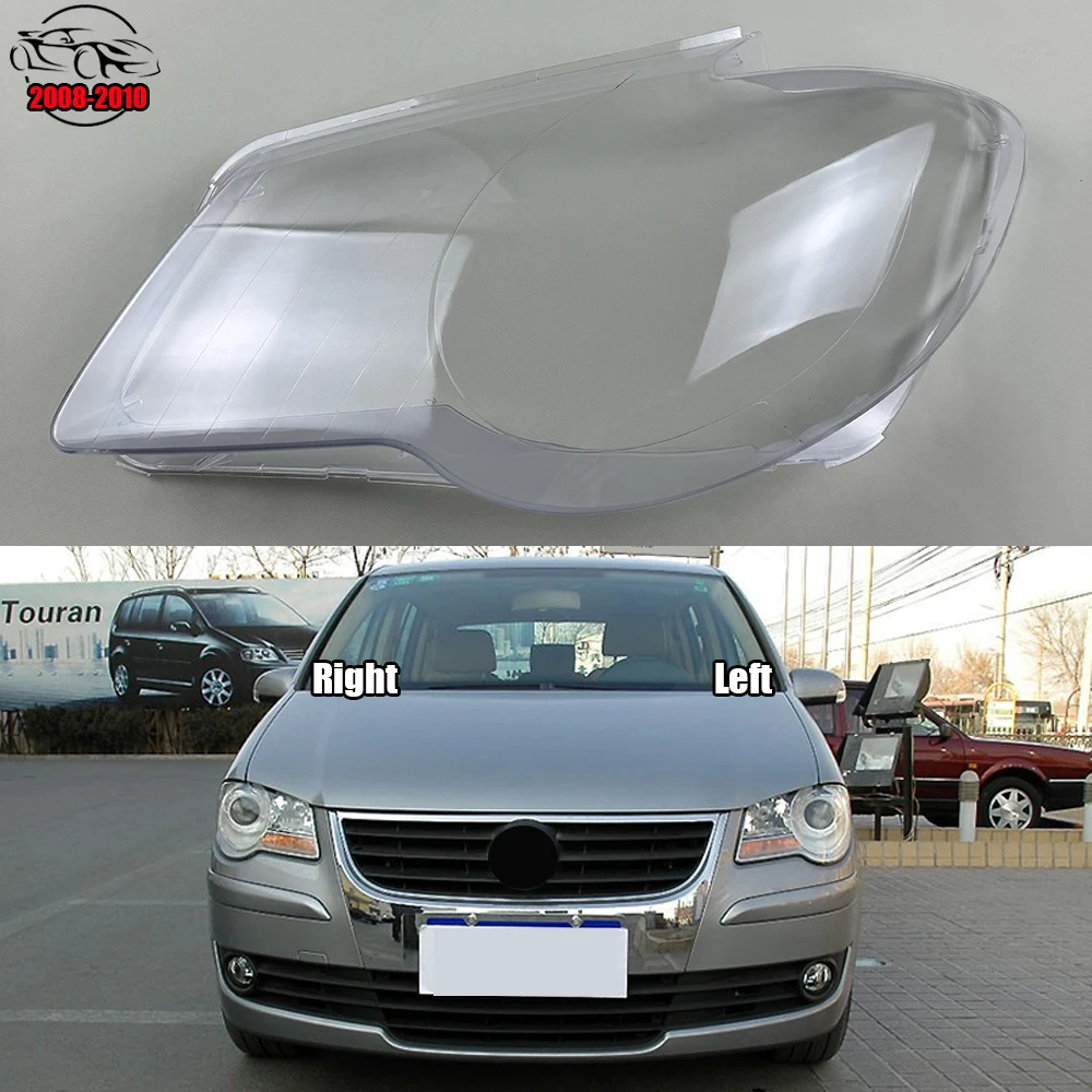 

For Volkswagen VW Touran 2008-2010 Front Headlamp Transparent Cover Lampshade Lamp Shell Masks Headlight Shade Lens Plexiglass