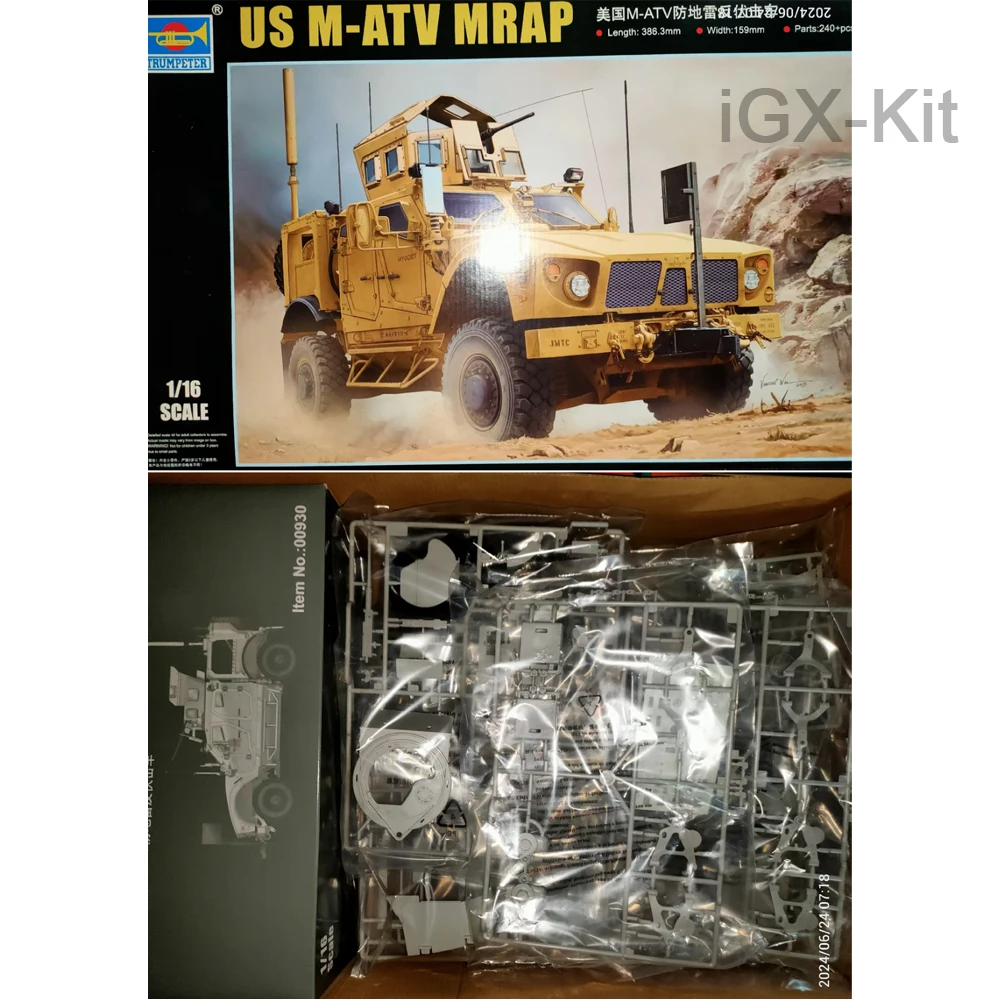 

Набор для сборки пластиковой модели автомобиля Trumpeter 00930 в масштабе 1:16, американская модель M-ATV MRAP