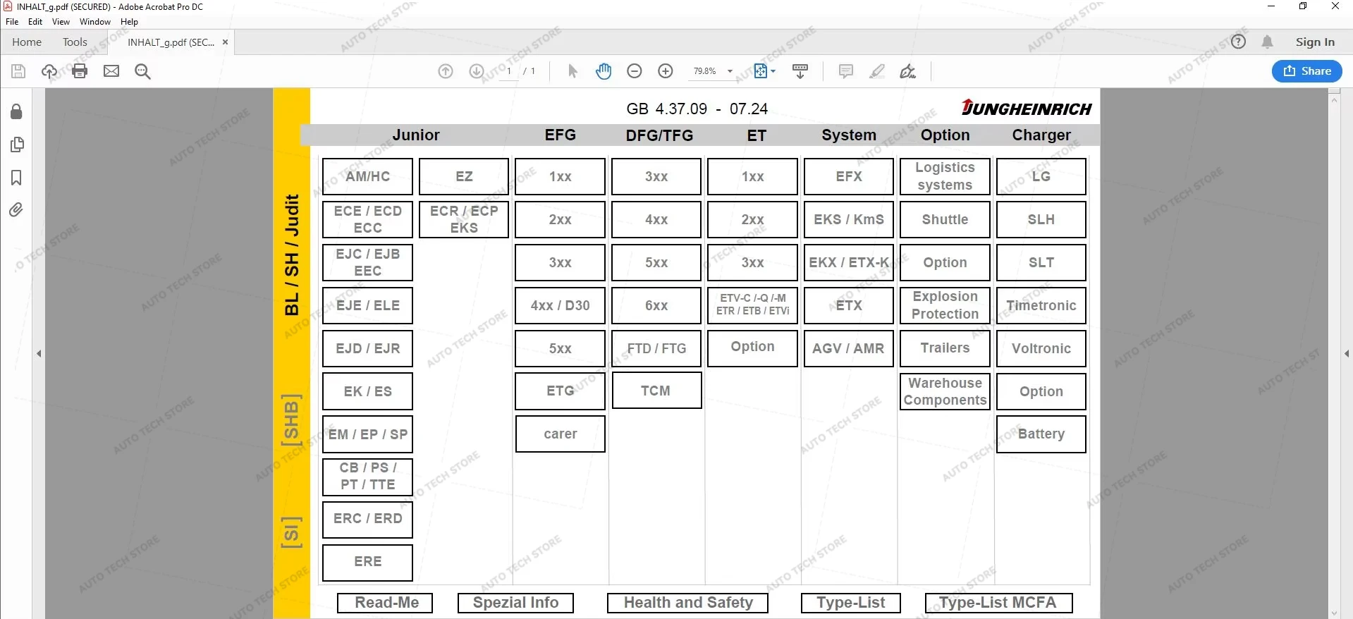 2024.07 Jungheinrich JETI SH 4.37 وثائق خدمة الرافعة الشوكية أداة إصلاح السيارات أدوات التشخيص + keygen