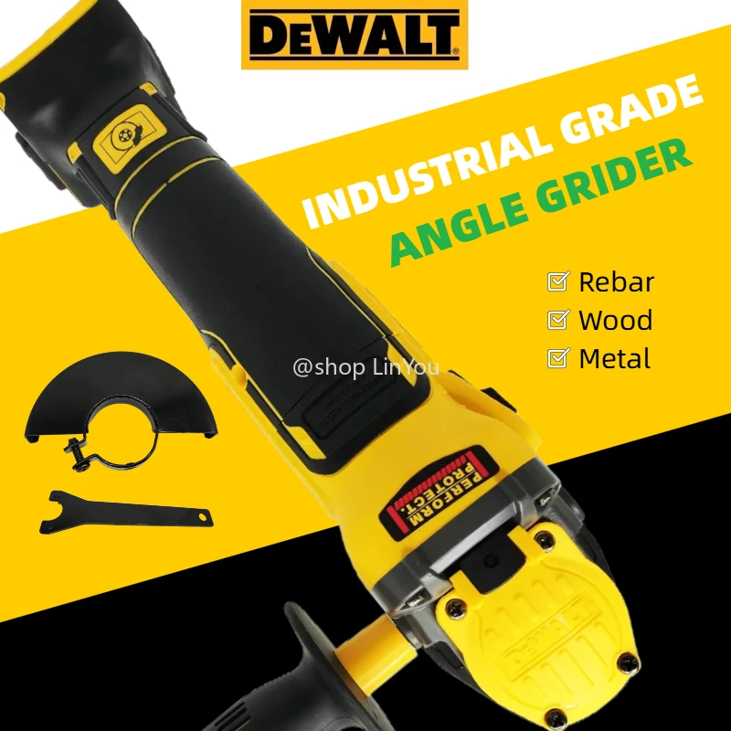 ديوالت زاوية طاحونة DCG409 20 فولت اللاسلكي فرش أداة السلطة آلة قطع 125 مللي متر قابلة للشحن المحمولة الملمع #6
