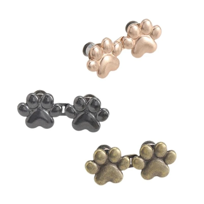 

Paws Tighten Waist Button Metal Button Fastening Detachable for Pants Y166