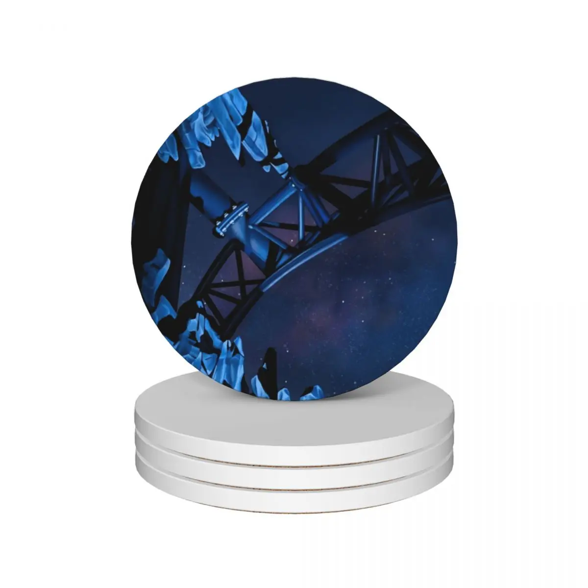 Taron Night Sky Phantasialand Ceramic Coasters (Set of 4) for ceramics tile teapot mat Coasters