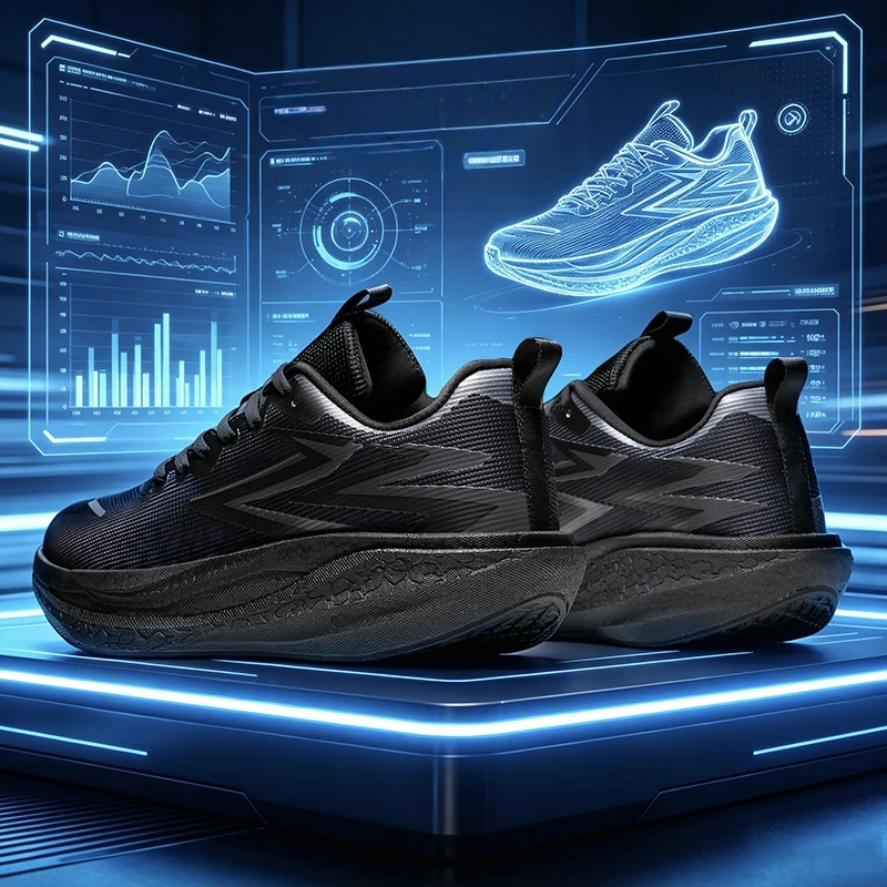 Professional Marathon Carbon Board Running Shoes for Men Anti Slip Thick Sole Tennis Sneakers Breathable Woman Racing Trainers