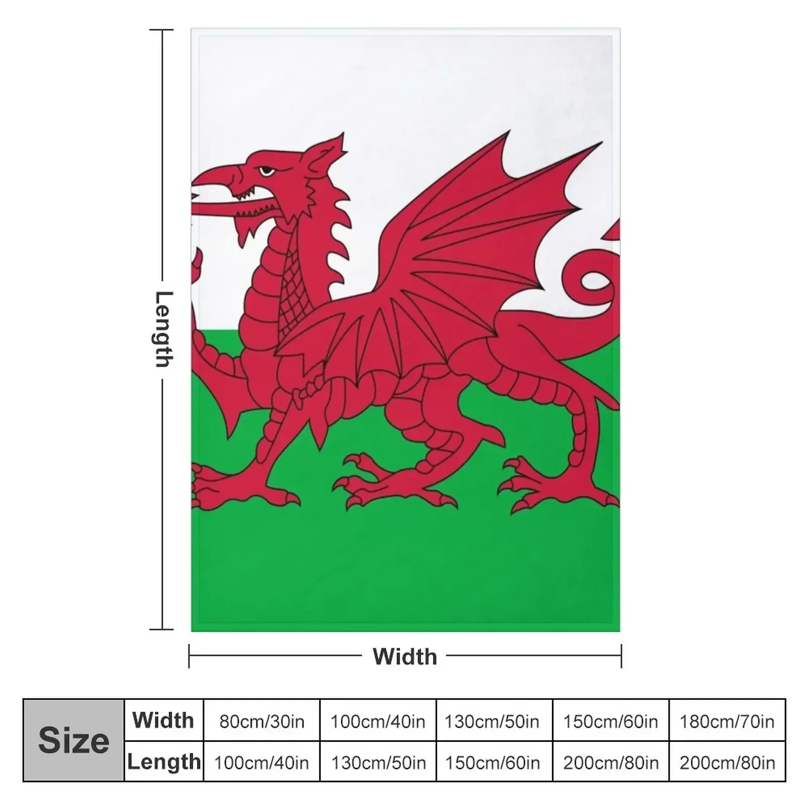 Wales National Flag - Welsh Fan Multiple Sticker Sheet Throw Blanket Fashion Sofas Moving Stuffeds Sleeping Bag Heavy Blankets