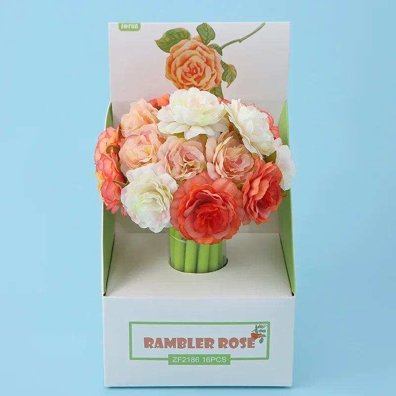 

16 шт., студенческая корейская ZF2186, розовая гелевая нейтральная ручка, мультяшный цвет, розовая пластиковая мягкая пластиковая ткань, быстросохнущая ручка