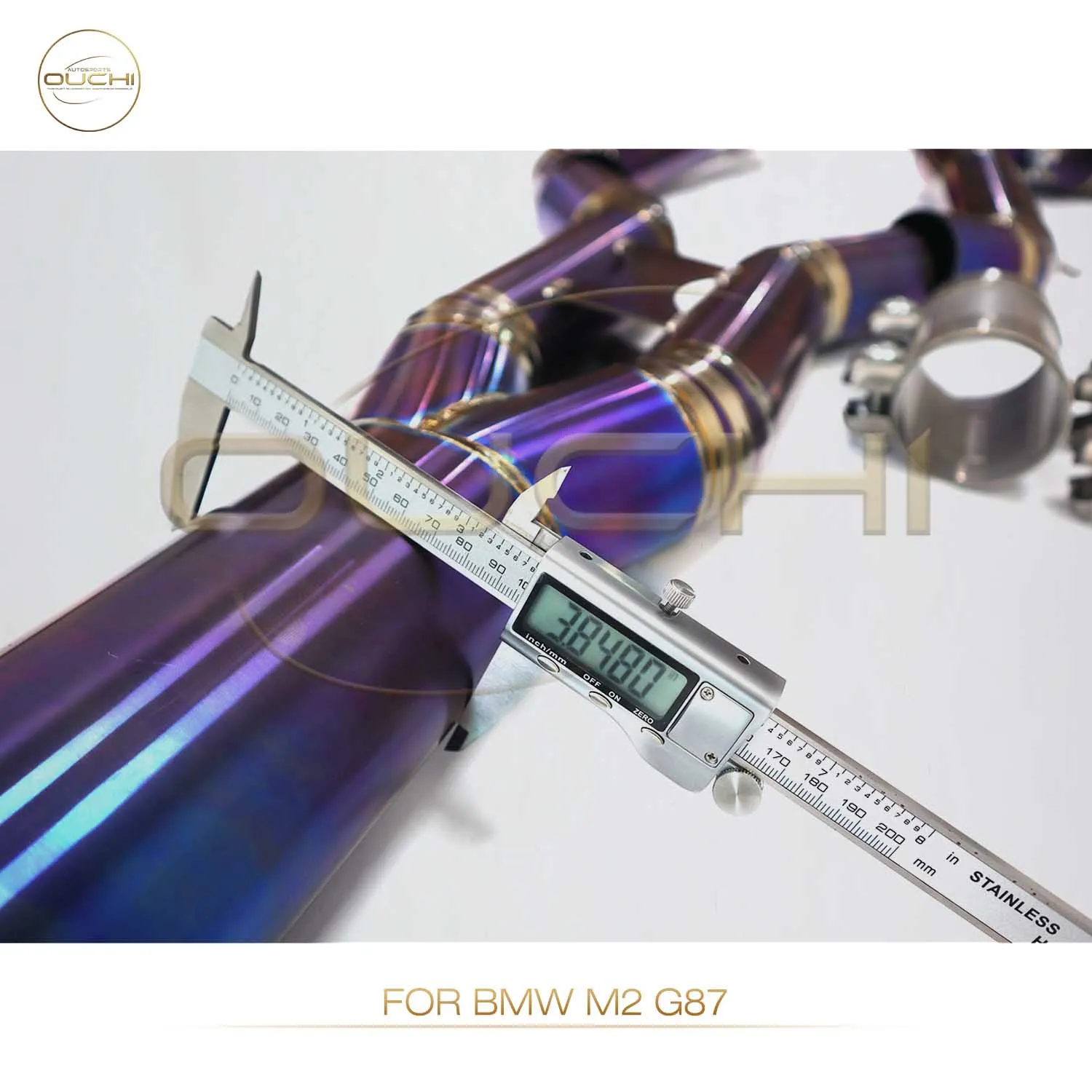

For BMW M2 G87 monotube mid-tail section With Valve Car Titanium Alloy Exhaust System Performance Catback