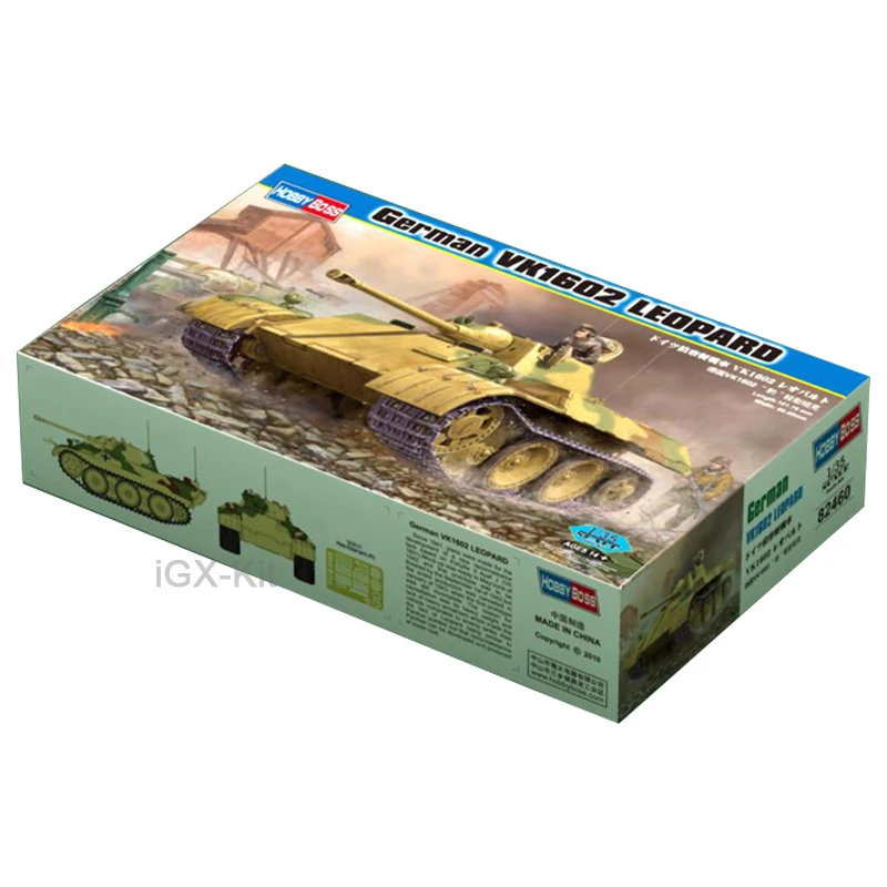 Hobbyboss 82460 1/35 Scale  German VK1602 Leopard Light Tank Vehicle Hobby Craft Toy Plastic Model Building Kit