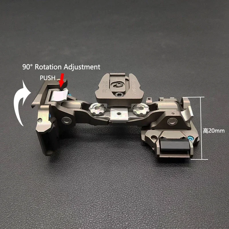 Tactical NVG Mount KVC RQE Universal Dual Monocular Night Vision Goggles Stent Stentfor L4 G19 Mount PVS-14 MUM DVO MINI-NSEAS