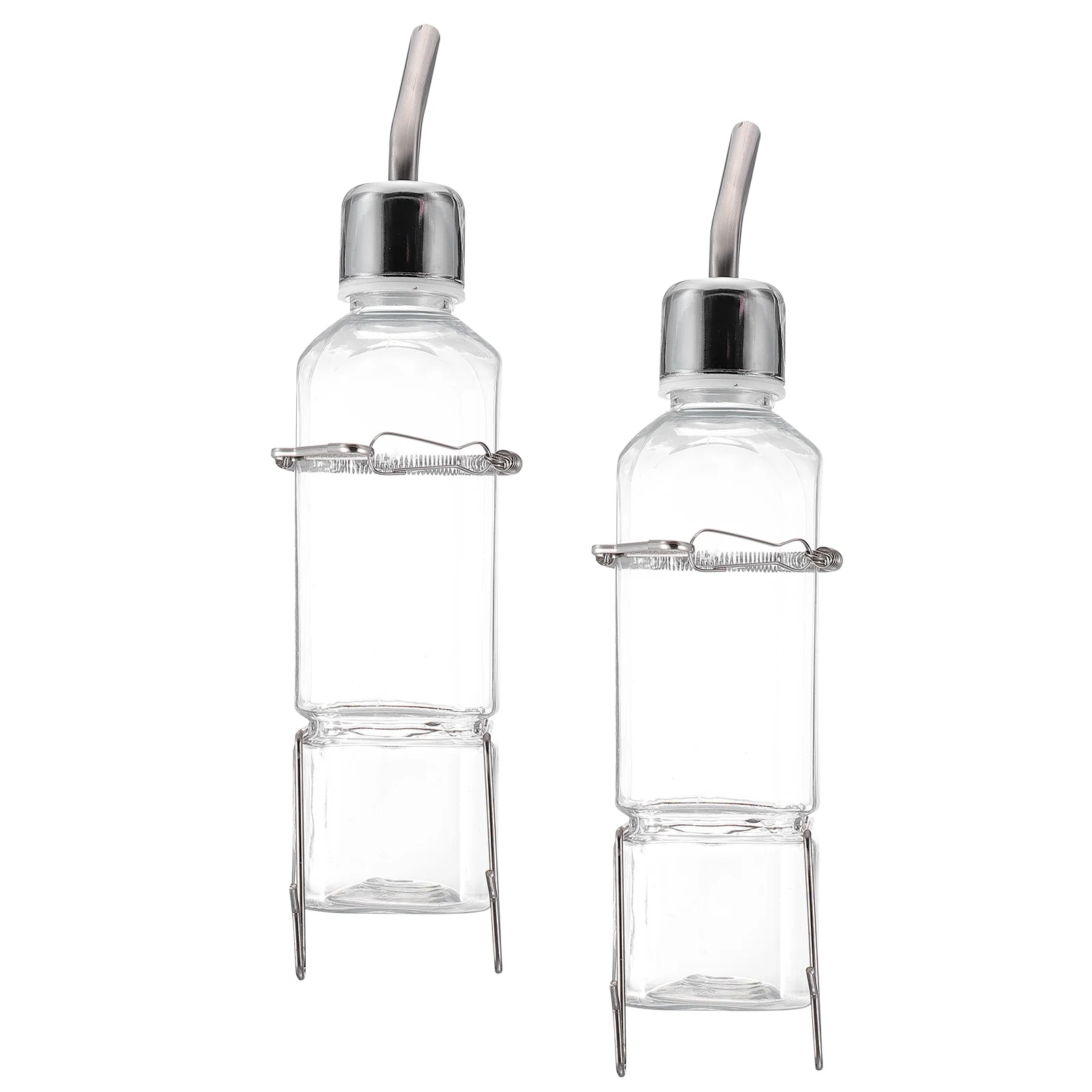 

2pcs 350Ml Pet Drinking Fountain For Bunny Hamster Chinchilla Leak-Proof Plastic Hanging Water Bottle No Drip Easy Clean Safe